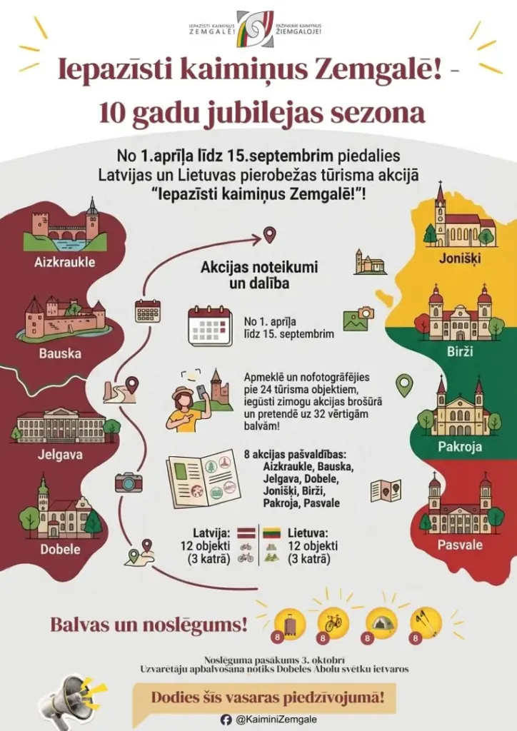 Bauskā sākas “Iepazīsti kaimiņus Zemgalē” — bez maksas