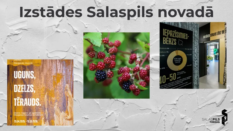 Divas izstādes Salaspilī vēl skatāmas līdz septembrim